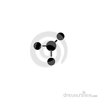 Atom vector icon Vector Illustration